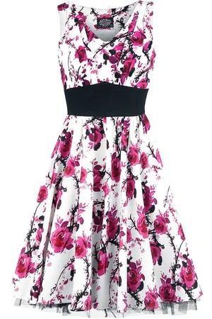 H&R London Pink Floral Dress Mittellanges Kleid pink in L