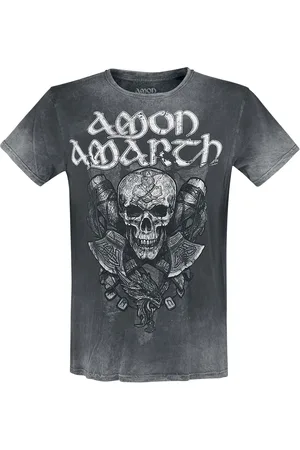 Amon Amarth Carved Skull T-Shirt in 3XL