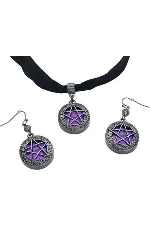 Gothicana Shiny Pentagram Halsband