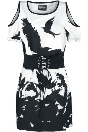 Vixxsin Night Of The Crow Top T-Shirt weiß in M