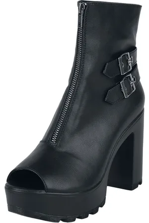 EMP Peeptoe Stiefelette mit Reißverschluss Stiefel in EU37