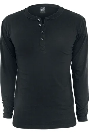 Urban classics Basic Henley Langarmshirt in L