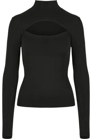 Urban classics Ladies Cut-Out Turtleneck Longsleeve Langarmshirt in L