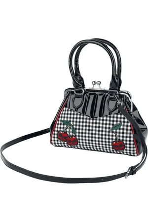 Banned Retro Rockabilly Cherry Handtasche rot weiß