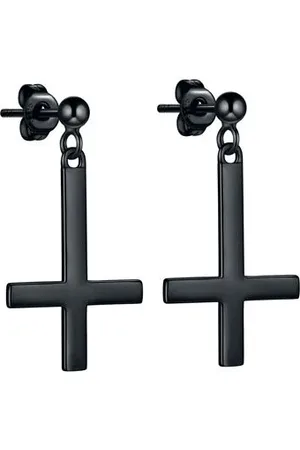 etNox Black Cross Ohrstecker-Set