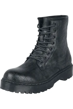 EMP Schnürboots mit Krokodilhautmuster Boot in EU37