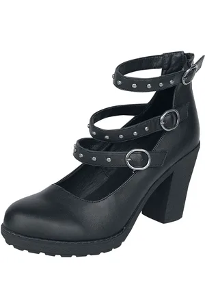 Gothicana High Heels mit Riemen und Nieten High Heel in EU39