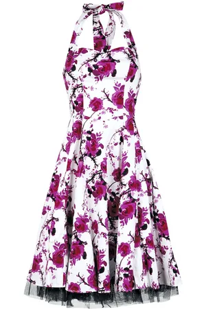 H&R London Pink Floral Dress Mittellanges Kleid pink in M