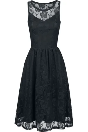 Gothicana Sleeveless Lace Dress Mittellanges Kleid in 3XL