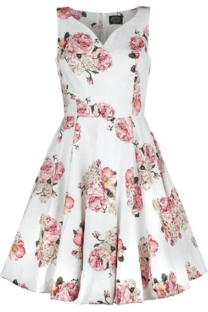 H&R London Taraneh Swing Dress Mittellanges Kleid rosa in M