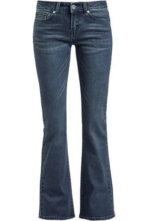 EMP Grace - Dunkelblaue Jeans mit Schlag Jeans in W34L34