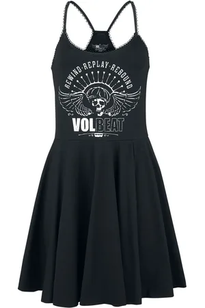 Volbeat Skull Wings Mittellanges Kleid in 3XL