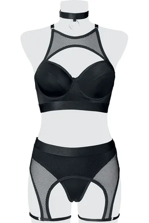 Grey Velvet Erotikset Wäsche-Set in L
