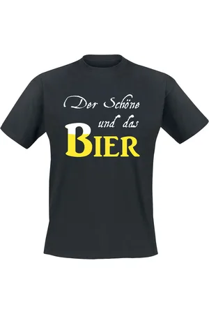 Alkohol & Party Der Schöne und das Bier T-Shirt in 3XL