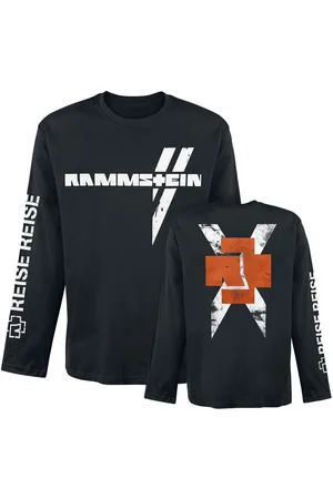 Rammstein Weißes Kreuz Langarmshirt in L