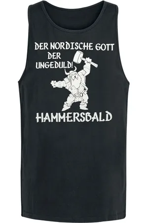 Sprüche Der nordische Gott der Ungeduld! Hammersbald Tank-Top in M