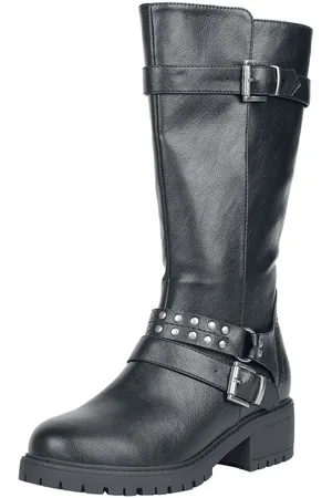 Rock Rebel Boots with Buckles and Studs Stiefel in EU37