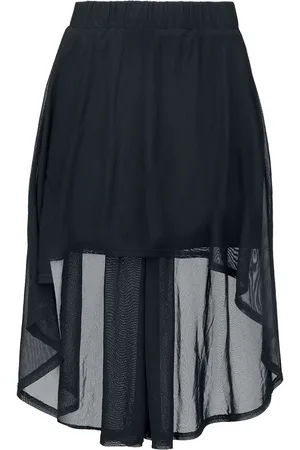 Gothicana Skirt With Transparent Details Kurzer Rock in L