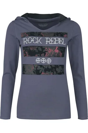 Rock Rebel Longsleeve with hood Langarmshirt in 3XL