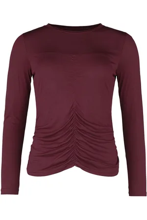 EMP Longsleeve mit Raffung Langarmshirt in L