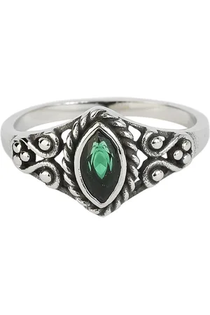etNox Green Navette Ring