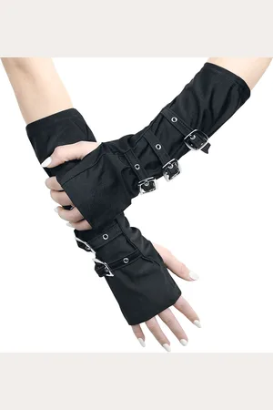 Pamela Mann Buckle Gloves Stulpen
