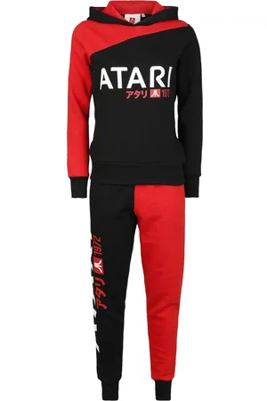 Atari Red Black - Color Patchwork Trainingsanzug rot in L