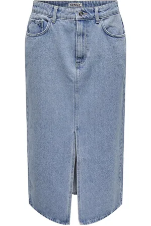 ONLY Onlbianca Midi Skirt DNM REA NOOS Mittellanger Rock in M