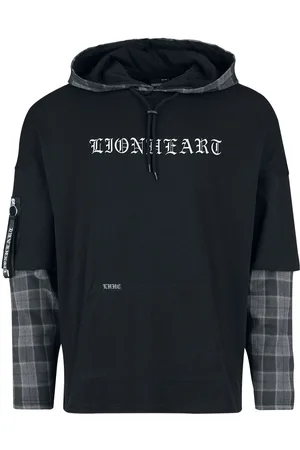 Lionheart EMP Signature Collection - Oversize Langarmshirt grau in L