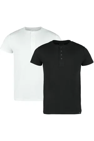 EMP Double Pack Henley T-Shirts T-Shirt weiß in M