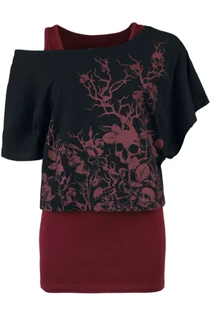 EMP Double Pack T-Shirt and Top T-Shirt bordeaux in L