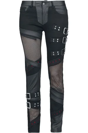 Gothicana Jeans with Mesh Details Jeans in W28L32