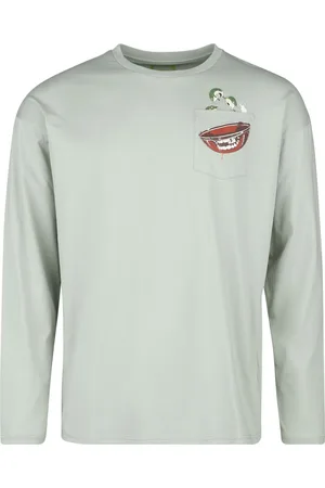 RED by EMP Longsleeve With Frontpocket And Small Print Langarmshirt in L