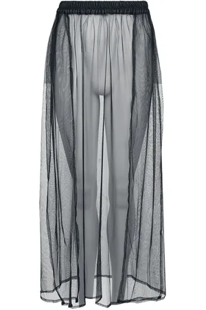 Gothicana Transparent Skirt Langer Rock in L