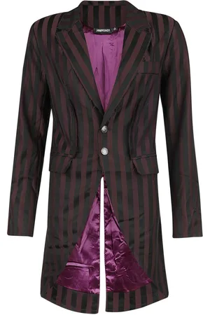 Jawbreaker Stripe Blazar Coat Mantel schwarz in M