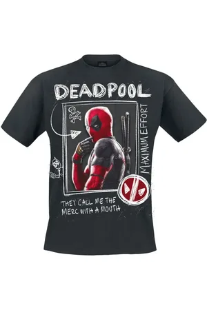 DEADPOOL Wolverine Sketches T-Shirt in L