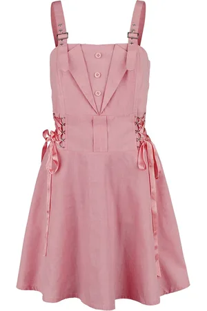 Gothicana Short Dress With Lacing Kurzes Kleid weiß in L