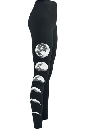 Gothicana Leggings mit Mond Leggings in L