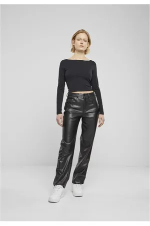 Urban classics Ladies Wide Leg Trousers Stoffhose in W27L32
