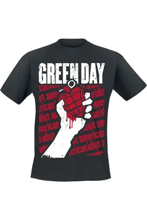 Green Day Diagonal Printed T-Shirt in XXL