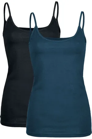 EMP Doppelpack Tops mit dünnen Trägern Top petrol in 3XL