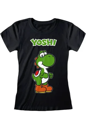 Super Mario Yoshi Name Tag T-Shirt in L