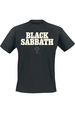 Black Sabbath Typo Cross T-Shirt in M