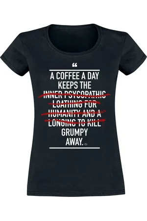 Goodie Two Sleeves A Coffee A Day T-Shirt in L