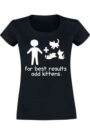 Goodie Two Sleeves For Best Results Add Kittens T-Shirt in L