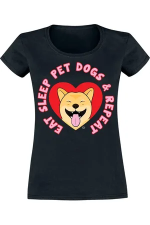 Goodie Two Sleeves Eat Sleep Pet Dogs Repeat T-Shirt in M