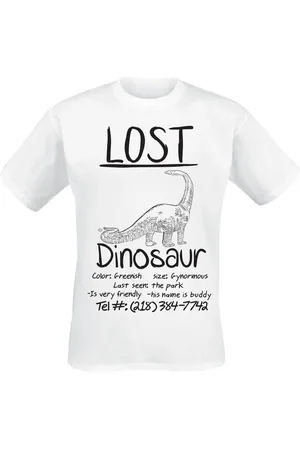 Goodie Two Sleeves Lost Dinosaur T-Shirt in 3XL