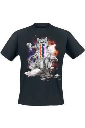 Goodie Two Sleeves Katze T-Shirt in 3XL