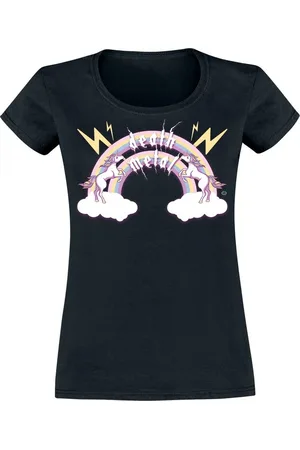 Goodie Two Sleeves Unicorn Death Metal T-Shirt in L