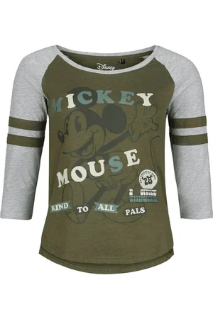 Micky Maus Kind To All Pals Langarmshirt grau in L